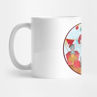 Christmas cat design Mug